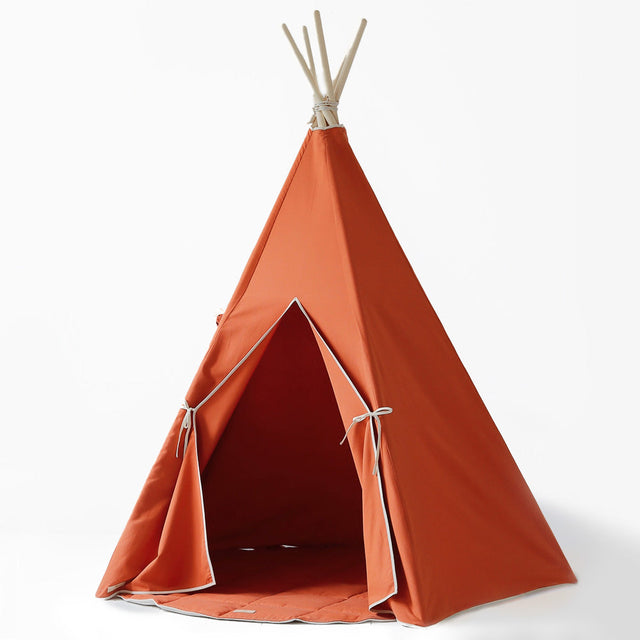 Beltéri Teepee Sátor Gyermekeknek - Narancssárga 01