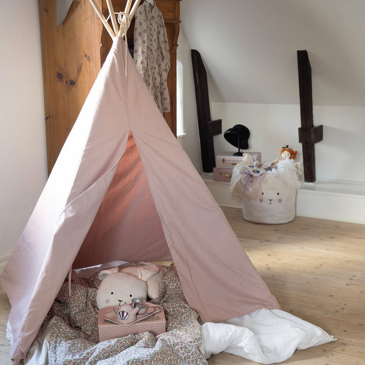 Beltéri Teepee Sátor Gyermekeknek - Rózsaszínű 02