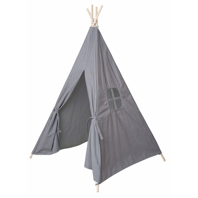 Beltéri Teepee Sátor Gyermekeknek - Szürke 01