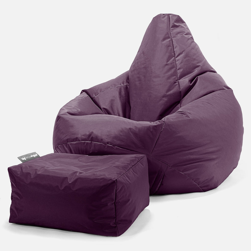 Háttámlás babzsákfotel - SmartCanvas™ Bíbor 01