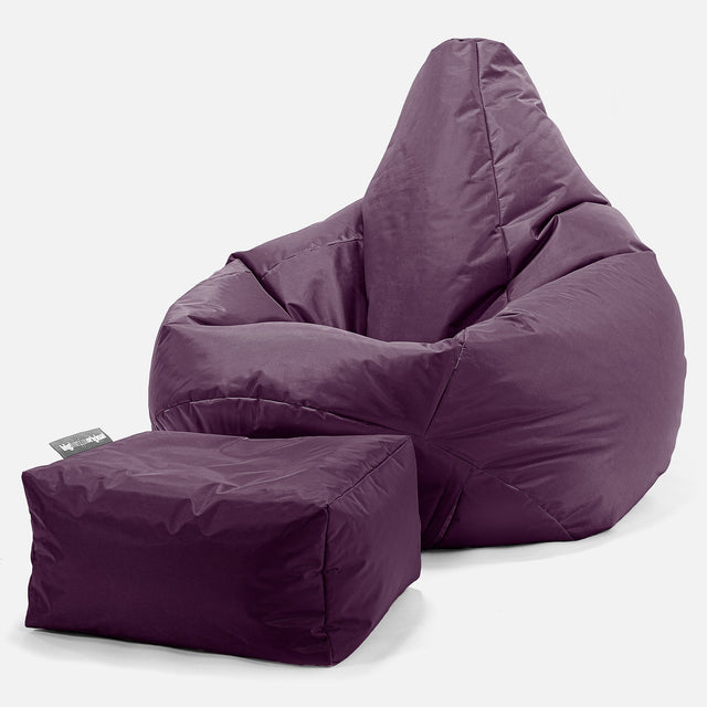 Háttámlás babzsákfotel - SmartCanvas™ Bíbor 01