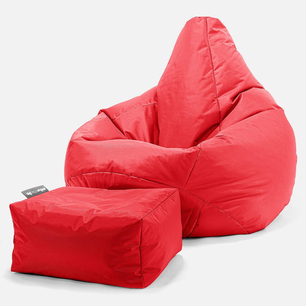 Háttámlás babzsákfotel - SmartCanvas™ Vörös 01