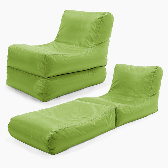 Összehajtható Napozó Babzsák-Klubfotel - SmartCanvas™ Zöldcitrom 01