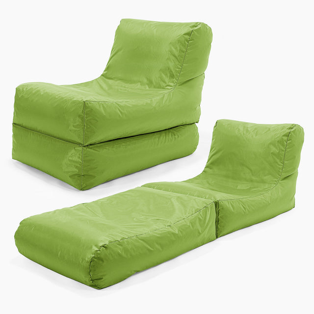 Összehajtható Napozó Babzsák-Klubfotel - SmartCanvas™ Zöldcitrom 01