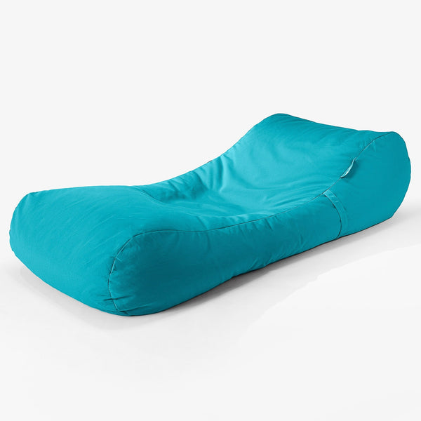 SoleiStorm™ Ultra 2000 h+ Összehajtható Napozó Babzsák-Klubfotel - Olefin Akvamarin 01