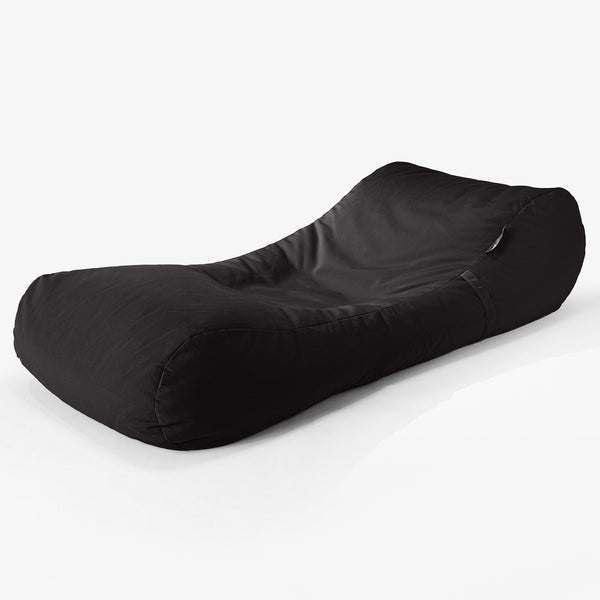 SoleiStorm™ Ultra 2000 h+ Összehajtható Napozó Babzsák-Klubfotel - Olefin Fekete 01