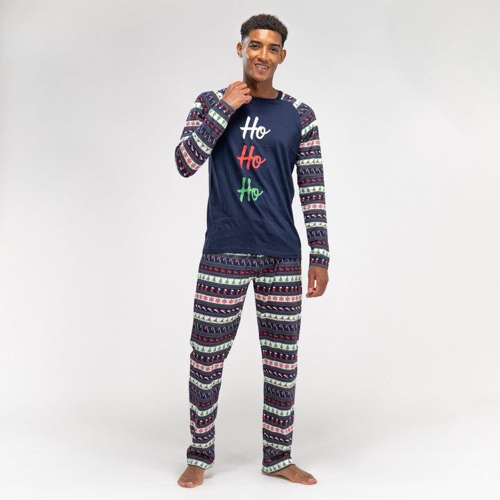 Férfi Jersey Pizsama - Fair Isle 01