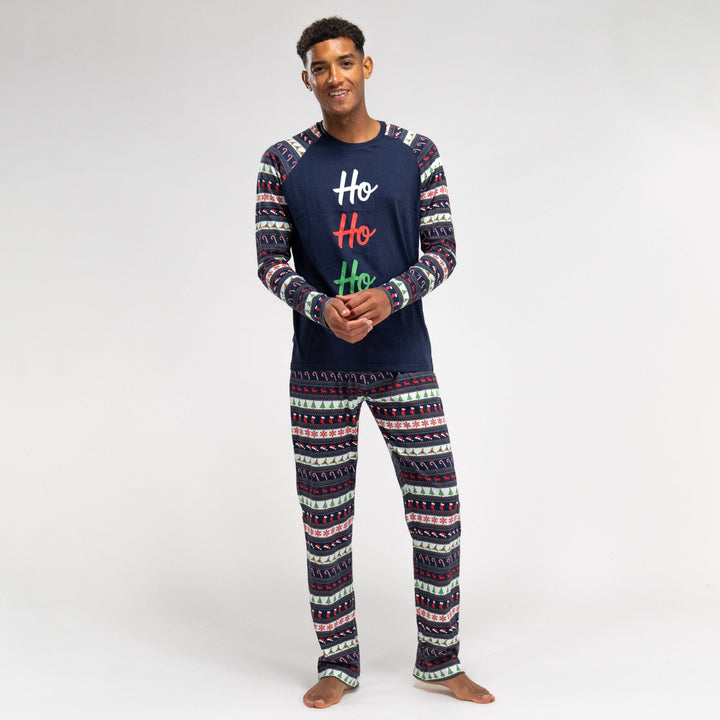 Férfi Jersey Pizsama - Fair Isle 03