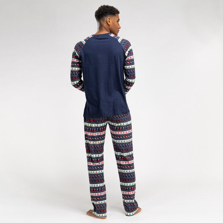 Férfi Jersey Pizsama - Fair Isle 04