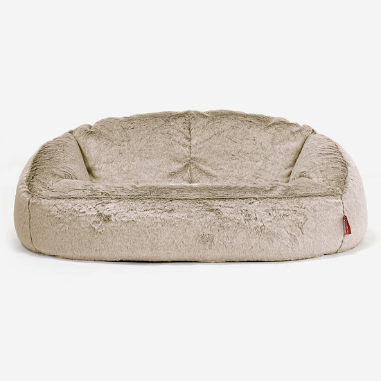 Bubblez Babzsák-Kanapé - Sztintetikus Nyúlszőr Aranybarna 01