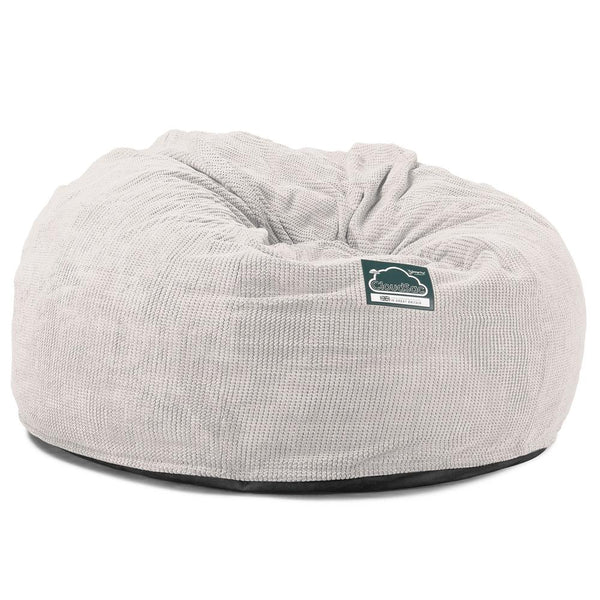 Cloudsac 1010 Óriás Memóriahabos XXL Babzsák-Kanapé - Pompon Elefántcsont 01