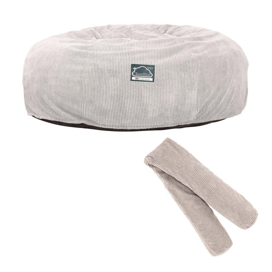 Cloudsac 3000 XXL Király Méretű Memóriahabos Babzsák-Kanapé - Pompon Elefántcsont 09