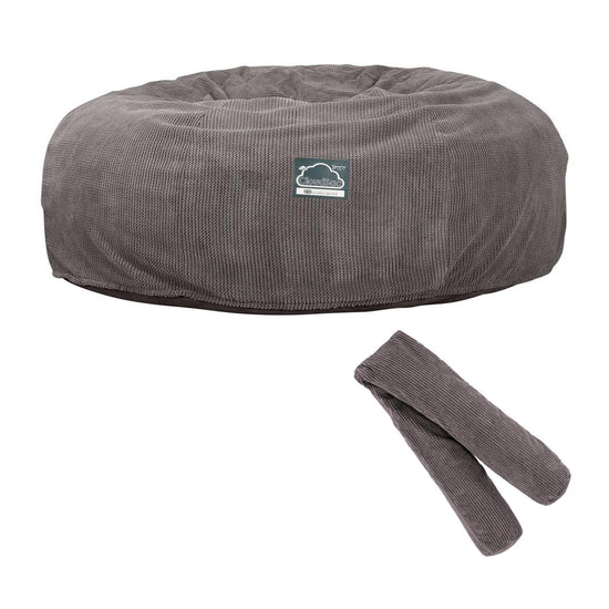 Cloudsac 3000 XXL Király Méretű Memóriahabos Babzsák-Kanapé - Pompon Szénfekete 09