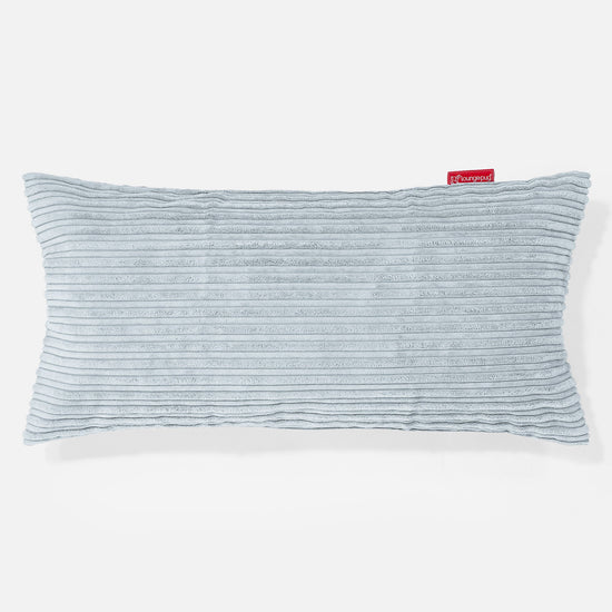 XL Négyszögletű Párna 40 x 80cm - Klasszikus Kordbársony Babakék 01