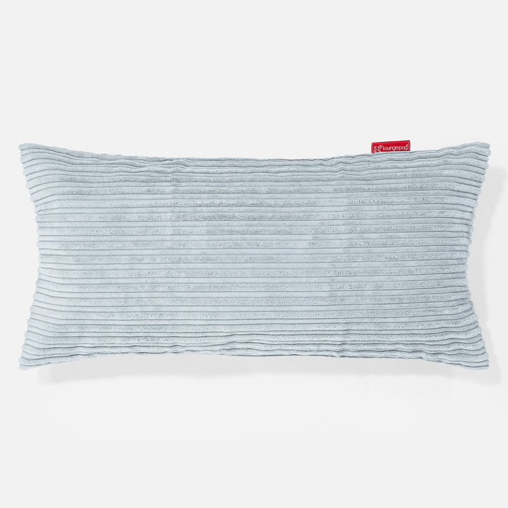 XL Négyszögletű Párna 40 x 80cm - Klasszikus Kordbársony Babakék 01