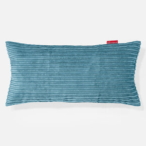 XL Négyszögletű Párnahuzat 40 x 70cm - Klasszikus Kordbársony Égei-tengeri kék