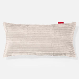 XL Négyszögletű Párnahuzat 40 x 70cm - Klasszikus Kordbársony Elefántcsont