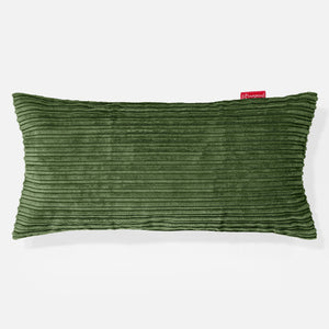 XL Négyszögletű Párnahuzat 40 x 70cm - Klasszikus Kordbársony Erdei Zöld