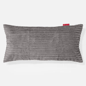 XL Négyszögletű Párnahuzat 40 x 70cm - Klasszikus Kordbársony Grafitszürke