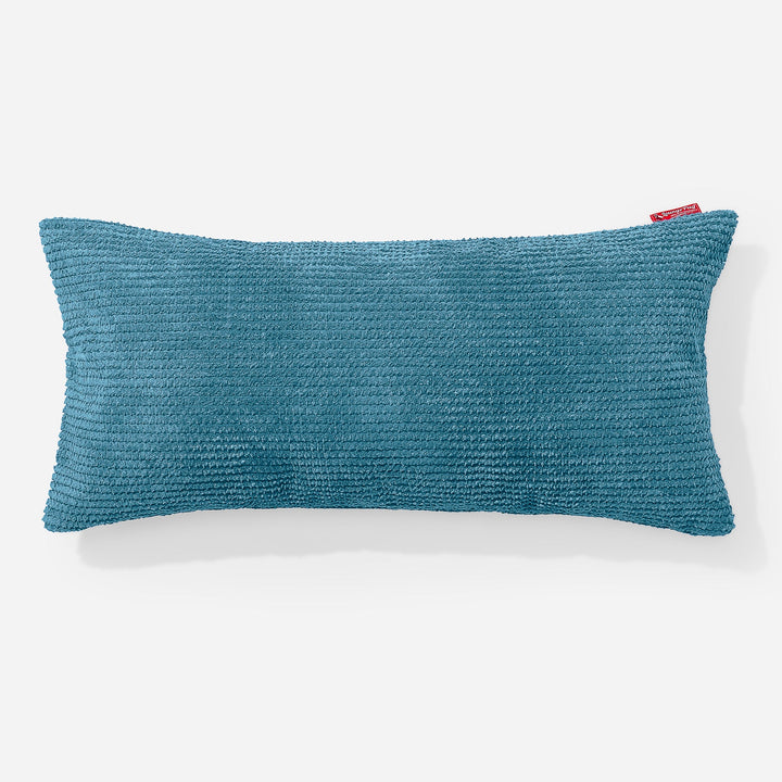 XL Négyszögletű Párna 40 x 80cm - Pompon Égei-tengeri kék 01