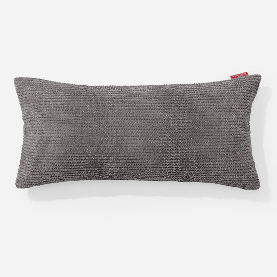 XL Négyszögletű Párna 40 x 80cm - Pompon Szénfekete 01