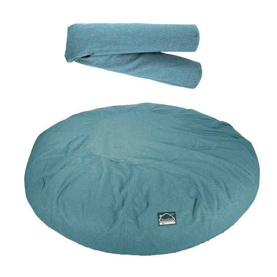 Cloudsac 5000 XXXXXL Titanic Méretű Memóriahabos Babzsák-Kanapé - Interalli Gyapjú Akvamarin 07