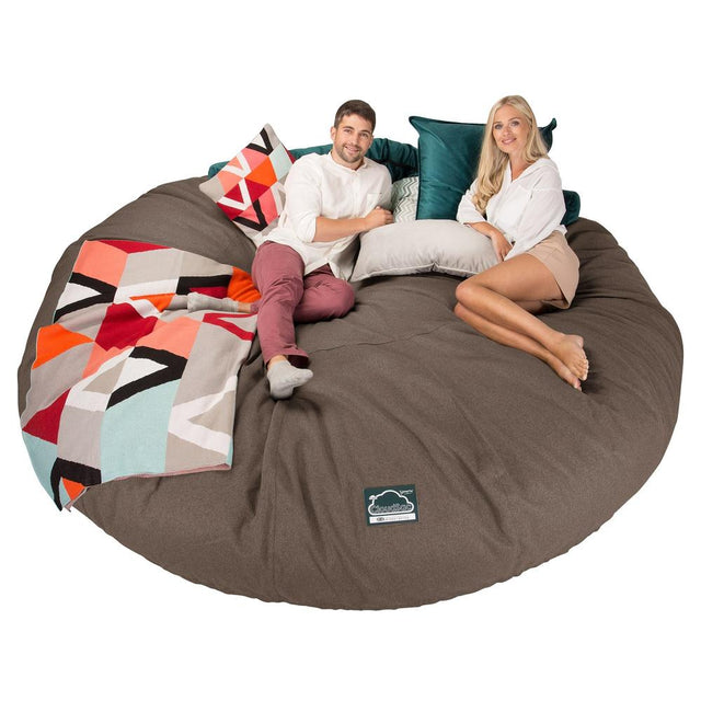 Cloudsac 5000 XXXXXL Titanic Méretű Memóriahabos Babzsák-Kanapé - Interalli Gyapjú Süti 01