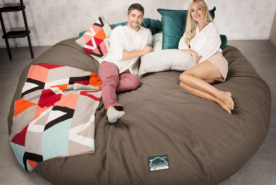 Cloudsac 5000 XXXXXL Titanic Méretű Memóriahabos Babzsák-Kanapé - Interalli Gyapjú Süti 02