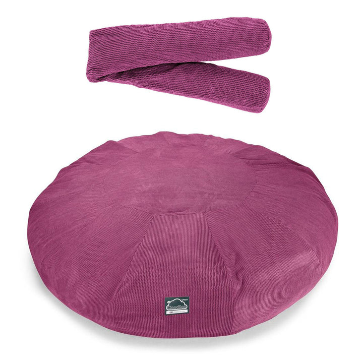 Cloudsac 5000 XXXXXL Titanic Méretű Memóriahabos Babzsák-Kanapé - Pompon Rózsaszínű 06