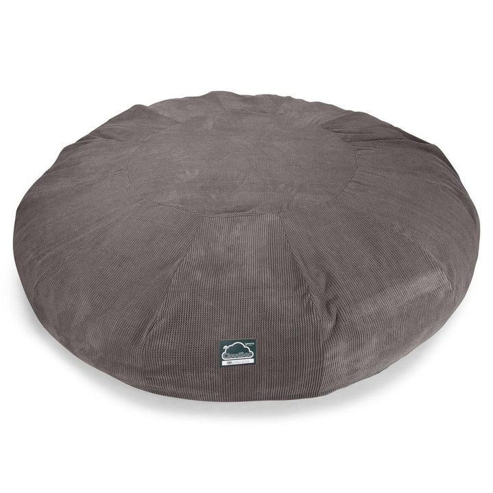 Cloudsac 5000 XXXXXL Titanic Méretű Memóriahabos Babzsák-Kanapé - Pompon Szénfekete 05