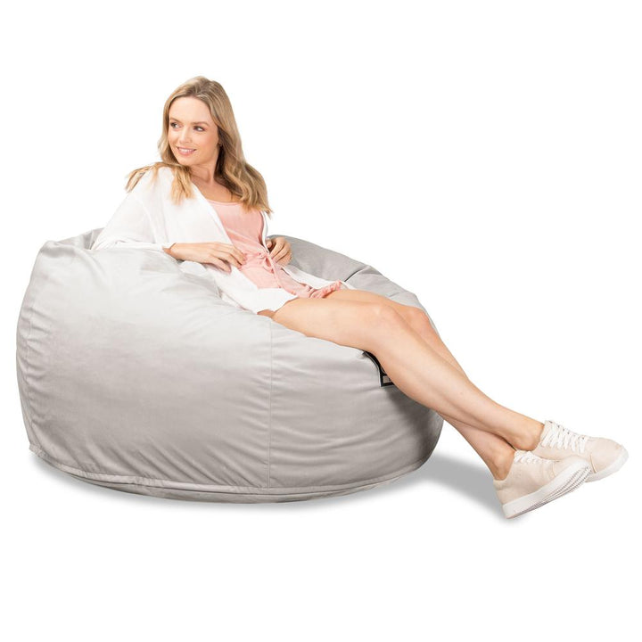 Cloudsac 510 XL Nagyméretű Memóriahabos Babzsák - Bársony Ezüst 03