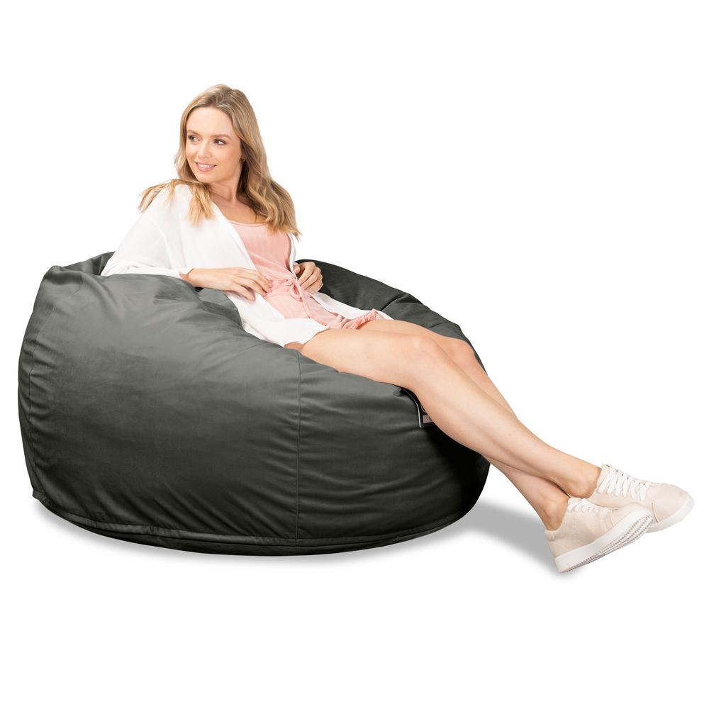 Cloudsac 510 XL Nagyméretű Memóriahabos Babzsák - Bársony Grafitszürke 03