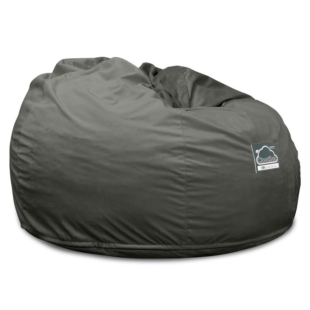Cloudsac 510 XL Nagyméretű Memóriahabos Babzsák - Bársony Grafitszürke 05