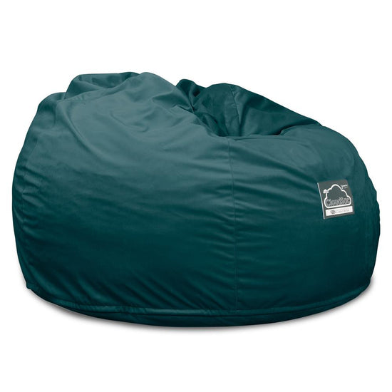 Cloudsac 510 XL Nagyméretű Memóriahabos Babzsák - Bársony Pávakék 05