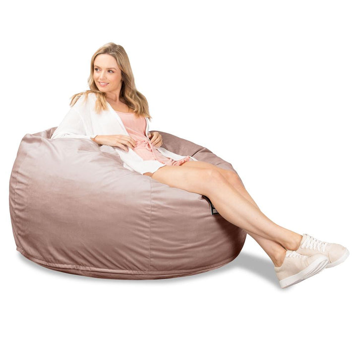 Cloudsac 510 XL Nagyméretű Memóriahabos Babzsák - Bársony Rózsaszínű 03