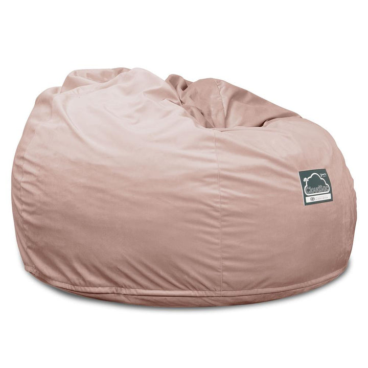 Cloudsac 510 XL Nagyméretű Memóriahabos Babzsák - Bársony Rózsaszínű 05