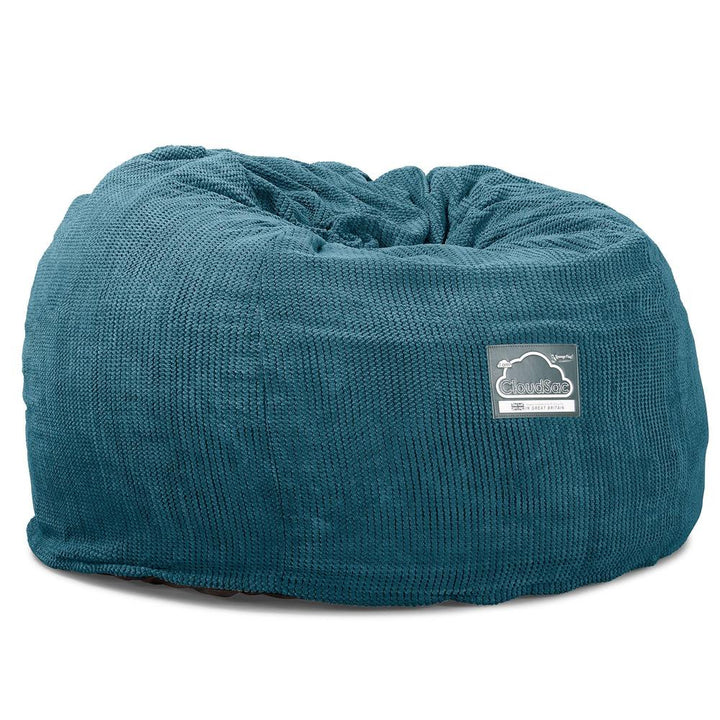 Cloudsac 510 XL Nagyméretű Memóriahabos Babzsák - Pompon Égei-tengeri kék 06