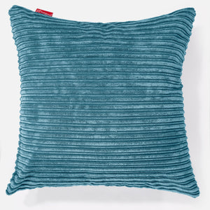 Extra Nagypárnahuzat 70 x 70cm - Klasszikus Kordbársony Égei-tengeri kék