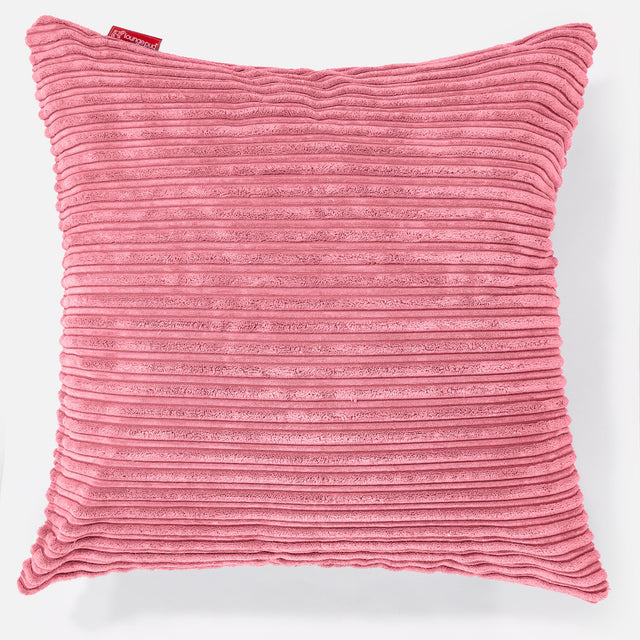 Extra Nagypárnahuzat 70 x 70cm - Klasszikus Kordbársony Korall 01