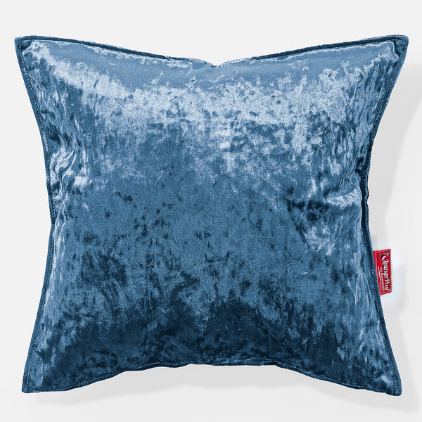 Extra Nagypárnahuzat 70 x 70cm - Retró Bársony Pávakék 01