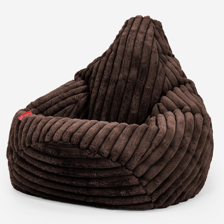 Háttámlás Babzsákfotel - Ultra Plüss Kord Sable 02