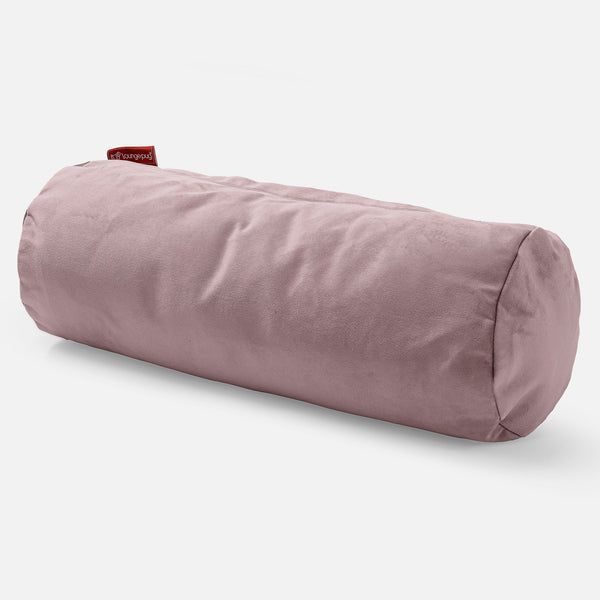 Hengerpárnahuzat 20 x 55cm - Bársony Rózsaszínű 01