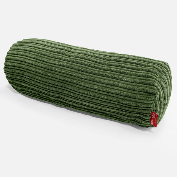 Hengerpárnahuzat 20 x 55cm - Klasszikus Kordbársony Erdei Zöld 01