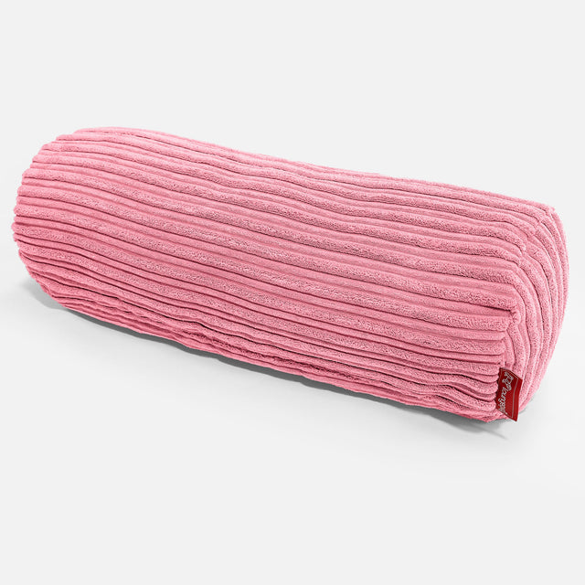Hengerpárnahuzat 20 x 55cm - Klasszikus Kordbársony Korall 01