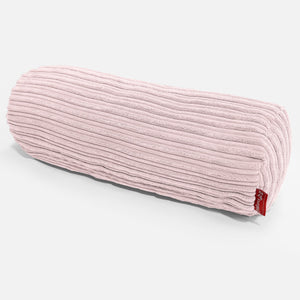 Hengerpárnahuzat 20 x 55cm - Klasszikus Kordbársony Pirosító Rózsaszín