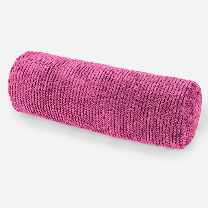 Hengerpárnahuzat 20 x 55cm - Pompon Rózsaszínű 01