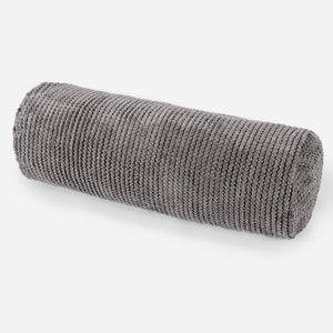 Hengerpárnahuzat 20 x 55cm - Pompon Szénfekete