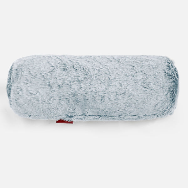 Hengerpárnahuzat 20 x 55cm - Sztintetikus Nyúlszőr Fakó Kék 01