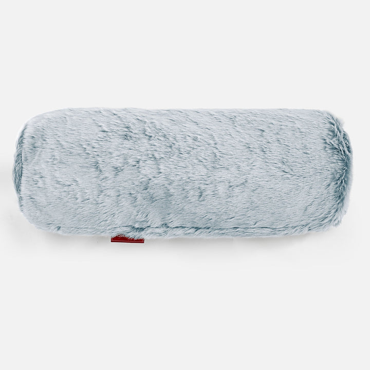Hengerpárnahuzat 20 x 55cm - Sztintetikus Nyúlszőr Fakó Kék 02
