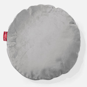 Kerek Párnahuzat 50cm - Bársony Ezüst